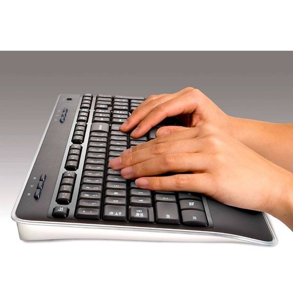 Logitech K520 Wireless Full SizeKeyboard + USB Unifying Dongle/Receiver - Picture 2 of 5